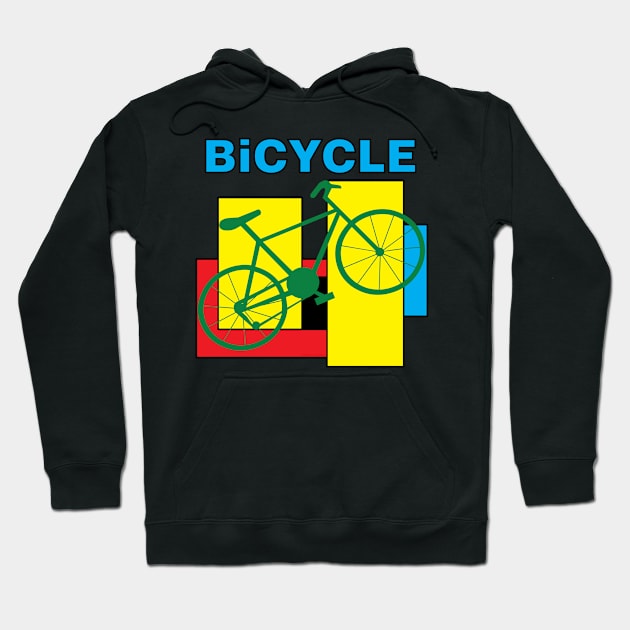 Color Block Bike Hoodie by Barthol Graphics